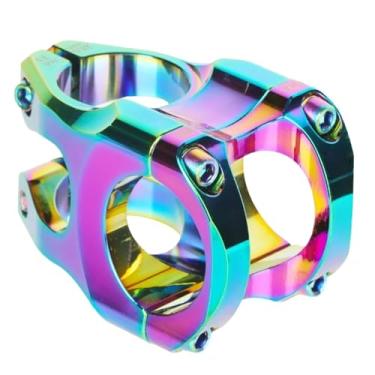 Imagem de Mesa de guidão Power Stem para mountain bike, 35 mm de comprimento, 0 graus, para bicicleta de estrada, 31,8 mm de comprimento, compatível com guidões de bicicleta de 31,8 mm.(HA35 Colorful)