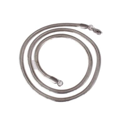 Imagem de Rudra Empire Colar de corrente de corda de latão prata para mulheres e homens - 45,7 cm