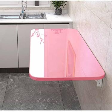 Imagem de Mesa montada na parede, mesa dobrável flutuante para montagem na parede, para pequenos espaços para uso como mesa de computador, mesa de escritório em casa, balcão de cozinha, mesa de jantar