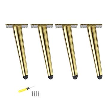 Imagem de TRGCJGH Pernas de mesa de café pés de mesa de sofá pernas de móveis pernas de substituição de sofá perfeito para sofá cama mesa de centro pacote de 4, B-7,9 polegadas