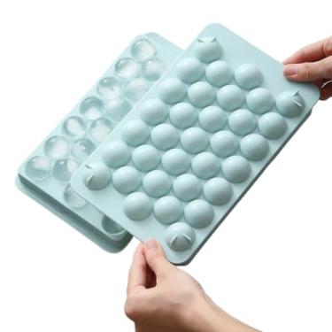 Imagem de Forma De Gelo Formato Bola Bolinha 33 Cavidades Forma Para Drinks Bebidas Doces Sucos Frutas(1pcs,Azul)