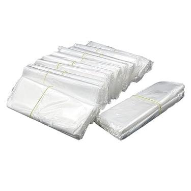 Imagem de Sacos de embalagem de filme POF transparentes, inodoros, de porta única, seláveis a quente, 18 cm x 30 cm, 100 peças
