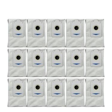 Imagem de Acessórios para saco de aspirador de pó de robô, peças sobressalentes substituíveis, compatíveis com Ecovacs X2 / X2 Pro / T30s Pro (15 peças)