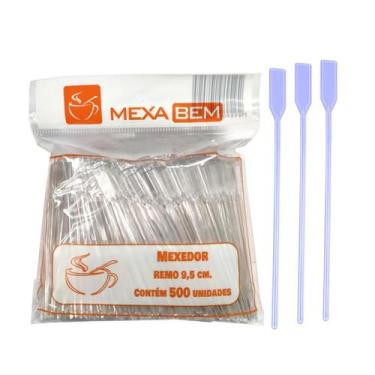 Imagem de Pacote com 500 unidades Mexedor de Café 9,5cm Remo - MAGALU