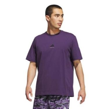 Imagem de Camiseta Adidas Estampada Basketball Masculina-Masculino