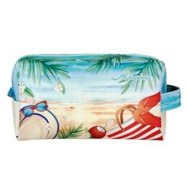 Imagem de Necessaire Feminina Praia Azul Impermeável Magicc N-232-Feminino