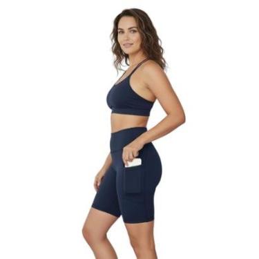Imagem de Bermuda Fitness Feminina Com Bolsos Laterais-Feminino