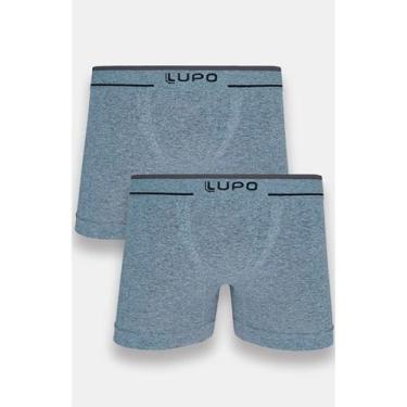 Imagem de Kit/2 Cueca Boxer Lupo 00733-088 Masculina Sem Costura Fio Texturizado