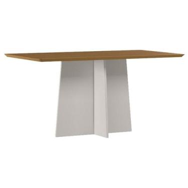 Imagem de Mesa de Jantar Anitta 160x90 cm sem Vidro Off White Ype  New Ceval