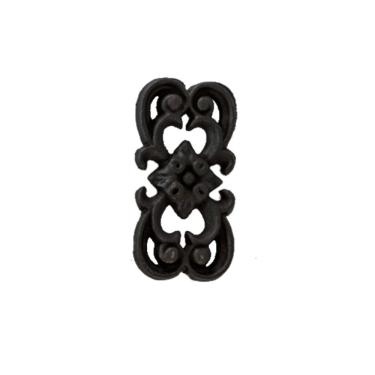 Imagem de Florão Ornamento Grade Em Ferro Fundido Decoração N01 17X8Cm