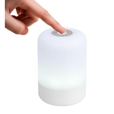 Imagem de Luminária Mesa Touch Portátil Leitura Recarregável Cabeceira