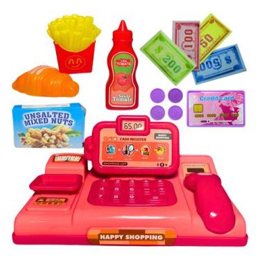 Imagem de Mini Mercadinho Infantil Caixa Registradora Com Acessórios - Well Kids
