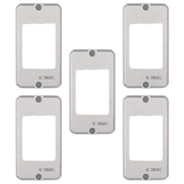 Imagem de 5 Placas Alumínio Polido P/ Condulete 3/4 Pol. Tramontina