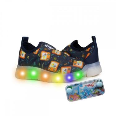 Imagem de Tenis Novopé 99001304 4661 Acqua Play Led Menino Infantil-Masculino