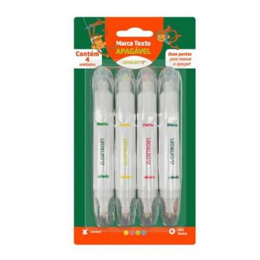 Imagem de Marca texto leo&leo com 04 cores apagavel - Leonora