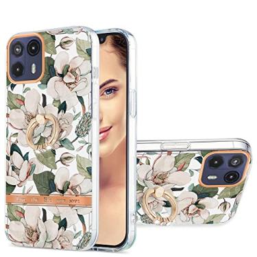Imagem de For Motorola Moto G50 5G Ring IMD Flowers TPU Phone Case