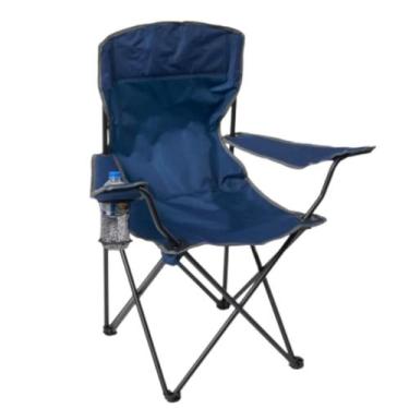 Imagem de Cadeira Dobrável Importada Bassproshops Para Camping Azul - BASS PRO S