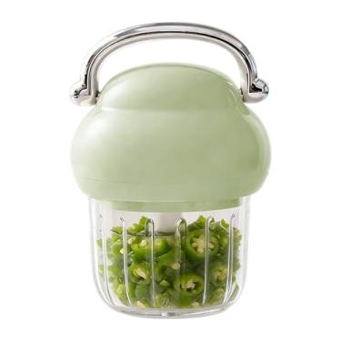 Imagem de Pequeno Processador de Alimentos,Com Alça Recipiente de Moagem 350 ml - Picador De Carne E Processador Mini - Para Purê De Pimenta Cebala Legumes Cozinha Casa Acampamento Viagem Piquenique