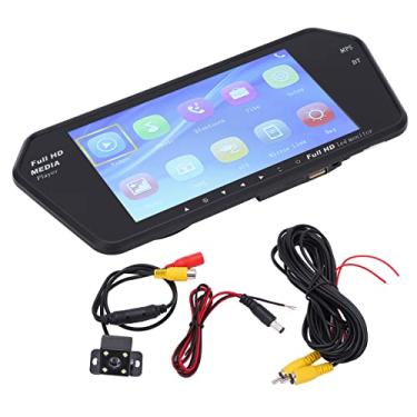 Imagem de KIMISS Monitor de Câmera de Backup de 7 Polegadas para Carros, SUVs, Caminhões - Tela Reversa Com Controle Remoto, Linha de Referência de Estacionamento Ajustável e Compatibilidade Múltipla (Com