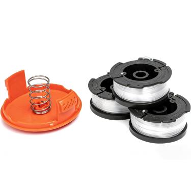 Imagem de Corda de comedor de ervas daninhas, linha de aparador, pacote com 3, carretel de substituição, 0,065 polegadas de diâmetro