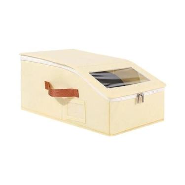 Imagem de Caixa De Armazenamento Dobrável Para Boné Com Zíper Organizador De Cha