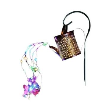 Imagem de Lanterna De Metal À Prova d'Água Com Luz Solar Para Decoração De Jardi