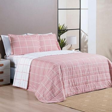 Imagem de Cobre Leito Austin King 03 Peças - Rosa