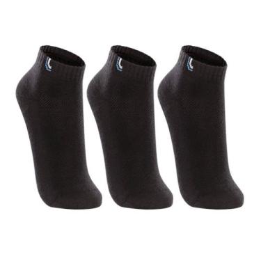 Imagem de Meia Lupo 03225 Sport Kit C/3 Pares Meia Curta Adulto, Preto, Preto, 4
