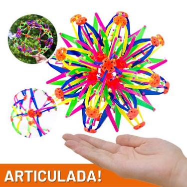 Imagem de Brinquedo Esfera Abre e Fecha Expande Lançar Educativo - Brinquedo bol