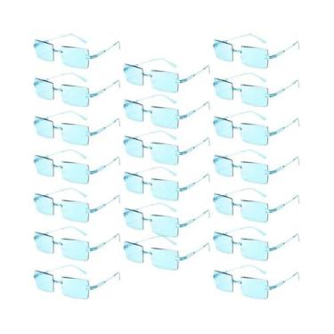 Imagem de Óculos De Sol Retangulares Sem Armação Com Lentes Gradientes Oceânicas