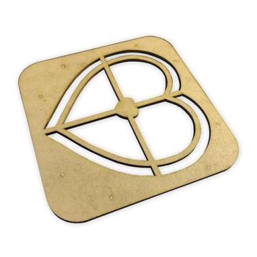 Imagem de Gabarito Guia Tupia Fabricar Petisqueira Coração Madeira - Doce Arte E