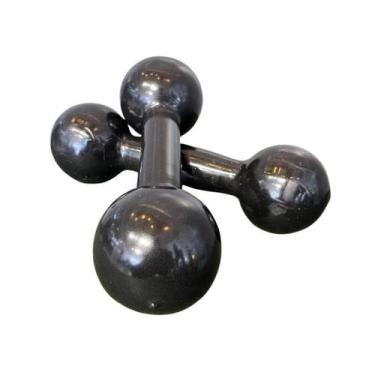 Imagem de Par Halter Emborrachado 4Kg - Anilhas&Cia