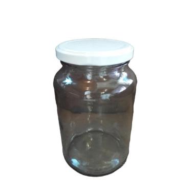 Imagem de Pote De Vidro 600 Ml Com Tampa Branca Kit 15 Unidades