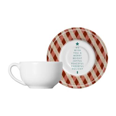 Imagem de Xícara De Chá C/pires De Natal Joy Classific 250ml Alleanza
