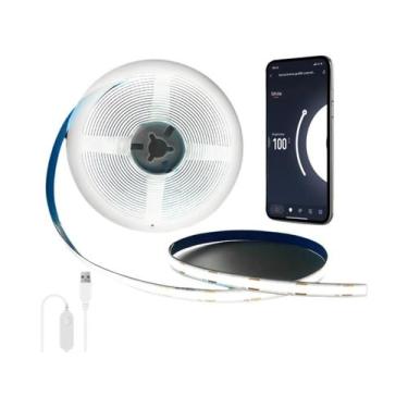 Imagem de Fita De LED COB Inteligente Com WiFi, 320 LEDs/M, DC5V, USB Tuya Para 