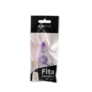 Imagem de Fita Corretiva 6mx5mm Corpo LILÁS Jocar Office - Leonora