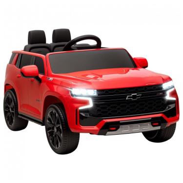 Imagem de Carro Elétrico Infantil Aosom Licensed Chevrolet Tahoe, Bateria 12V 7AH, Controle Remoto para Pais, Luzes LED, Música, Suspensão