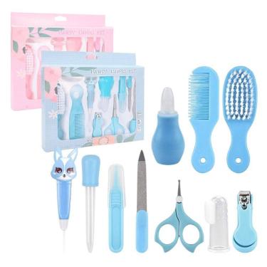 Imagem de Kit Bebê Com 10pçs Higiene Cuidado Infantil Essencial Bpa