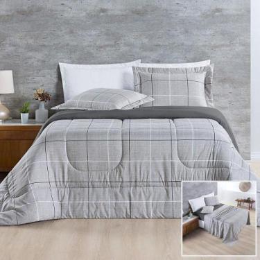 Imagem de Kit Edredom + Jogo De Cama Avere 200 Fios King 07 Peças 100% Poliéster