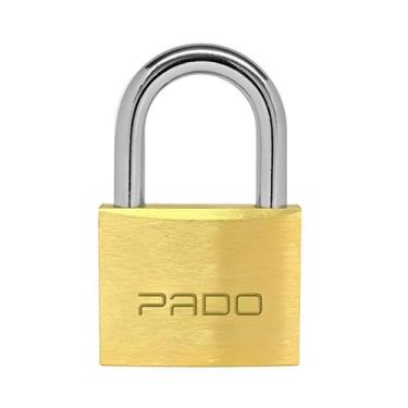Imagem de 4 Cadeado Pado Tradicional 20mm Latão Maciço Autoblocável