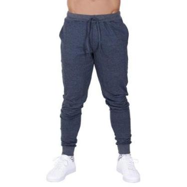 Imagem de Calça Moletom Masculina Plus Size Jogger Peluciada Básica Casual-Masculino