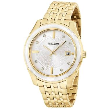 Imagem de Relógio Magnum Feminino Ref: Ma28832h Casual Dourado