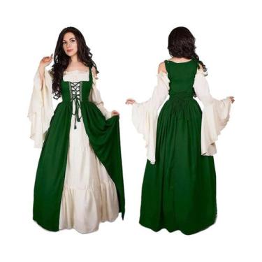 Imagem de Fantasia Vintage Medieval De Pirata Para Mulheres Para Festas De Dança