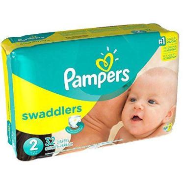 Imagem de Fraldas Pampers Swaddlers Tamanho 2, 32 Unidades