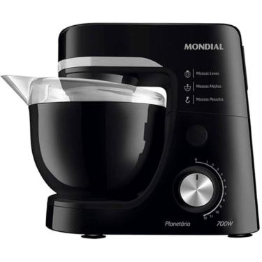 Imagem de Batedeira Planetária Mondial 4,5L Preto 700W 220V - BP-03-B