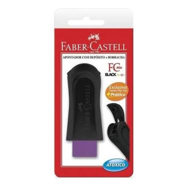 Imagem de Borracha Faber-castell Mix Black Neon Com Apontador - Faber - Castell