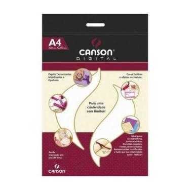 Imagem de Bloco Papel Canson Opalina Branco Liso 15 Folhas A4 180g