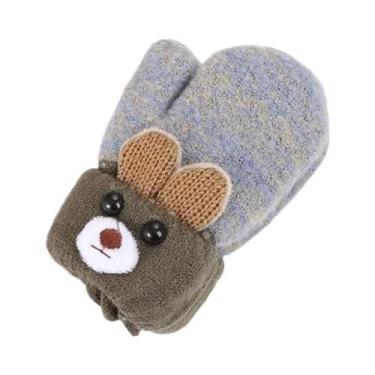 Imagem de Luvas De Inverno Para Bebês, Meninos E Meninas, Com Desenho De Urso Fo
