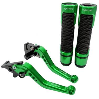 Imagem de Kit Manete Manopla Esportivo Ninja 250r 300r 400r Versys300 - Stark Ra