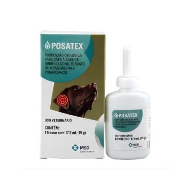Imagem de Posatex 17,5 ml Suspensão Otológica Veterinária para Cães